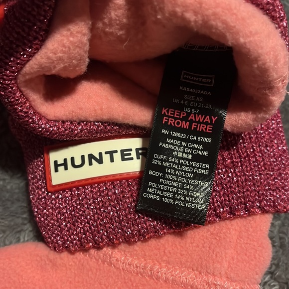 Hunter Kids Boot Socks, Glitter Panther Pink XS (US Shoe Size 5-7) - Picture 4 of 4